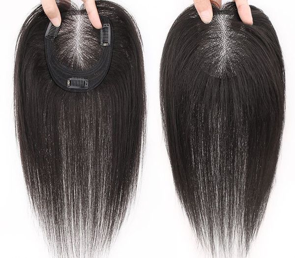 

4"x4.7" black swiss human hair er hairpiece toupee for women 10",12" hand t, Black;brown