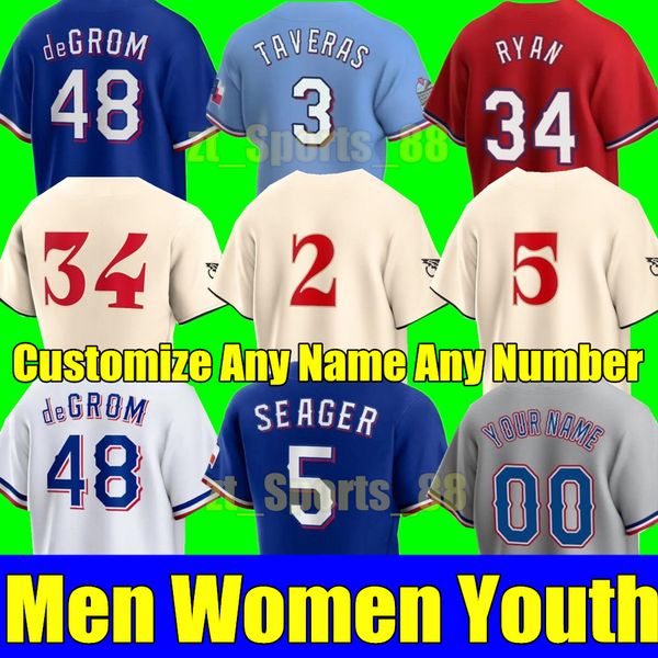 

s-4xl jacob degrom texas 2023 city connect baseball jerseys corey seager marcus semien josh smith adolis garcia nolan ryan hamilton solak ra, Blue;black