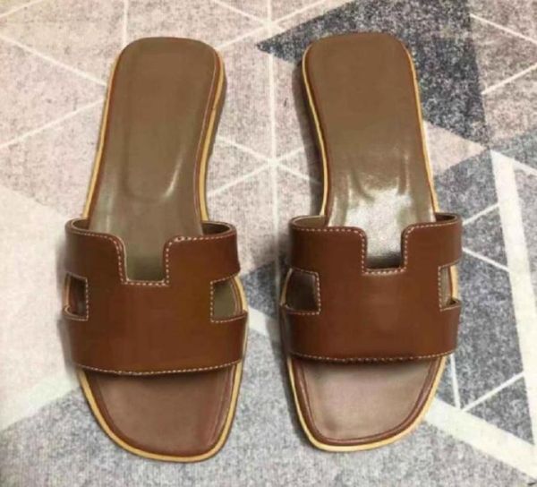 

with box classics woman shoes slipper leather flat sandals fashion slides slide rubber ladies beach women slippers s8835092, Black