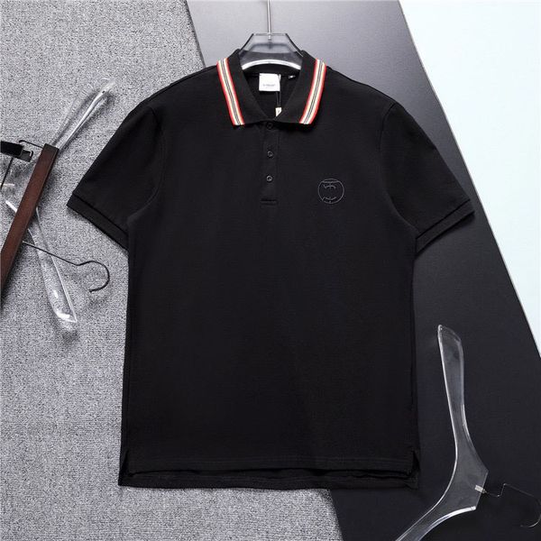 

mens t-shirts polos shirt ice cotton shirt designer summer short polo man with letters printed tshirts, White;black