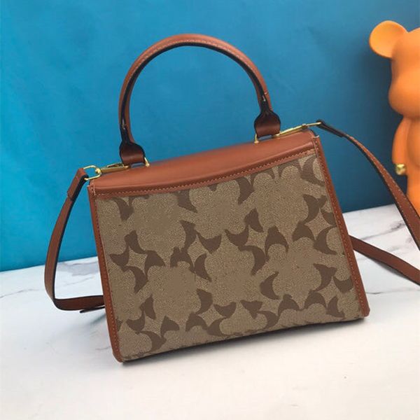 

stylisheendibags shoulder bags women's handbag 24ss trend fashion one shoulder oblique cross flap women's bag leather bag 24x19x10