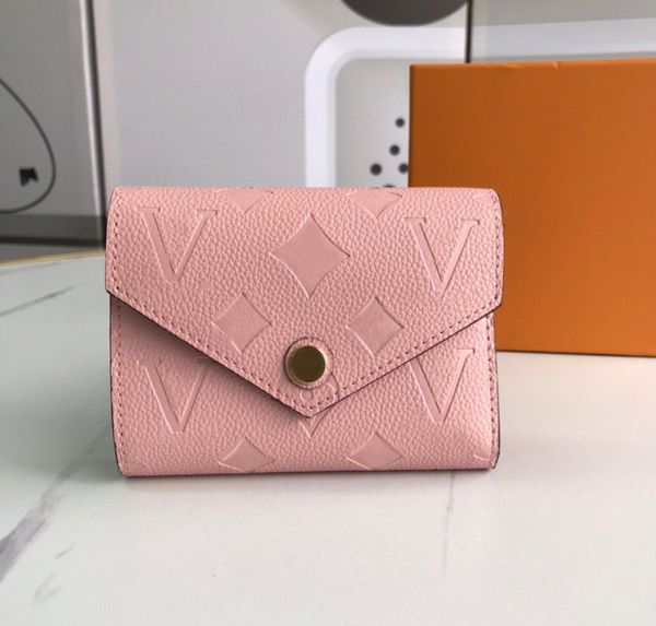 

2023 fashion flowers designer wallets luxury mens womens leather bags highs quality flower letter zipper coin purse original box c7993547, Red;black