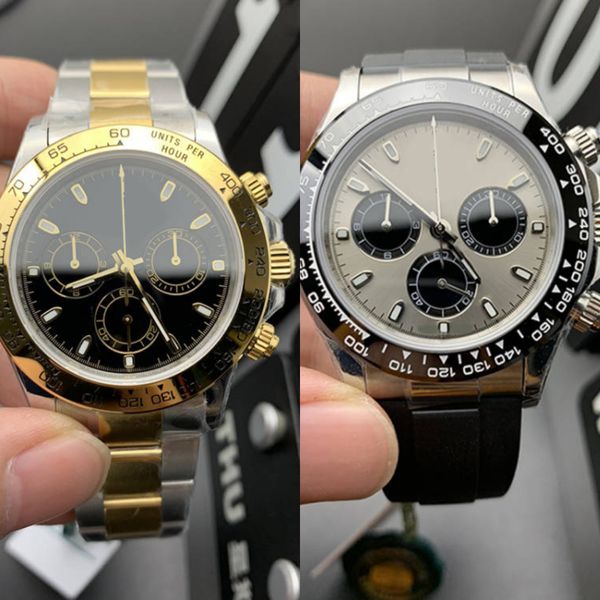 

Luxury men's watch 40mm U1 automatic watch gold sapphire crystal designer men's watch 904L stainless steel strap panda dial Montre De Luxe watch dhgates watch, 10