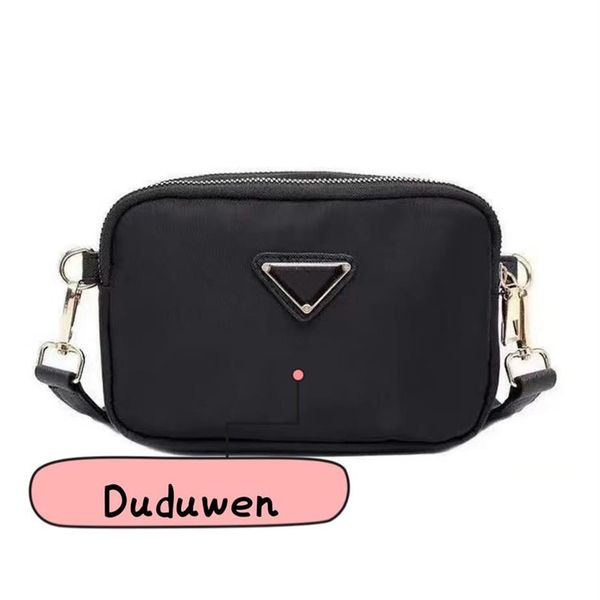 

17x5x11cm classic nylon pr makeup storage strap bag fashion cosmetic gift collection item triangle mark179r203z, Blue;pink
