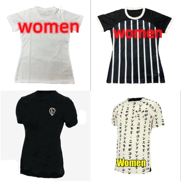 

2022 2023 corinthian women soccer jerseys camisa maycon 22 23 willian roger guedes gil jo fagner augusto giuliano paulinho football shirts, Black;yellow