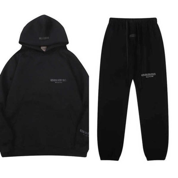 

classics luxury men's tracksuits essentials sweatshirts letter hoodies men women ess sportswear hooded pant coat sweater pullover coup, Gray