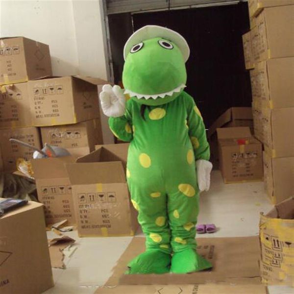 

2019 dorothy the dinosaur mascot costume terms head material 197b, Red;yellow
