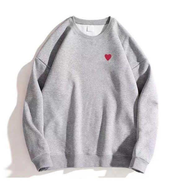 

men's hoodies sweatshirts 22ss designer play commes jumpers des garcons letter embroidery long sleeve pullover women red heart loose sw, Black