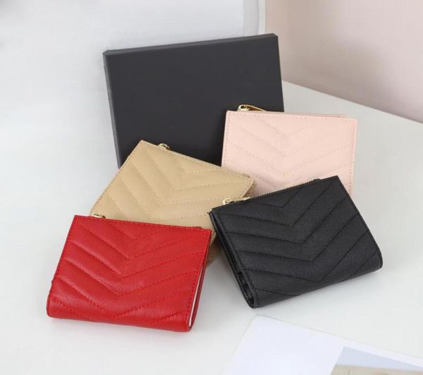 

classic wallets designer woman leather pvc business credit card holders women wallet purse cardholder with box 105x89148166, Red;black