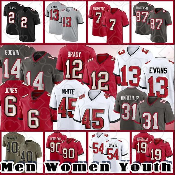 

custom baker mayfield tampas bayes football buccaneeres jersey mike evans devin white tom brady rob gronkowski nflyaak chris godwin jerseys