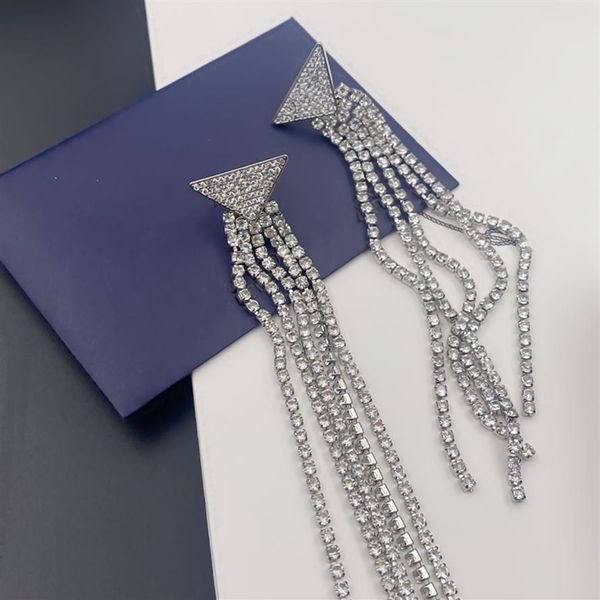 

charm fashion temperament designer letter tassel earrings stud luxury women earring female party wedding lovers gift engagement je245j, Golden