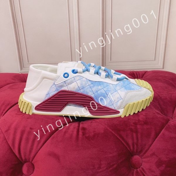 

fashion men shoe designer women leather lace up platform sneakers white black mens womens casual shoes