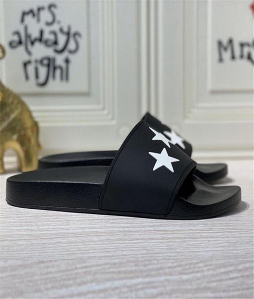 

2021 new mens womens sandals slide summer fashion wide flat slipper sandals slipper flip flop with box size 35469715908, Black