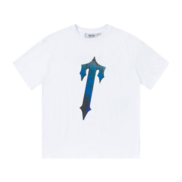 

men's t-shirts trapstar t shirt designer shirts print letter luxury 2023 summer sports fashion cotton cord short sleeve casual cnrs, White;black