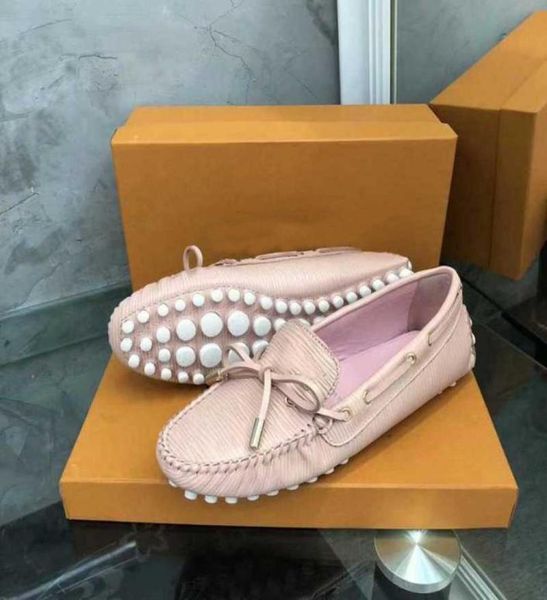 

orignal box luxury new womens drive loafers dress dance pumps single shoe slip on shoes size 35415811308, Black