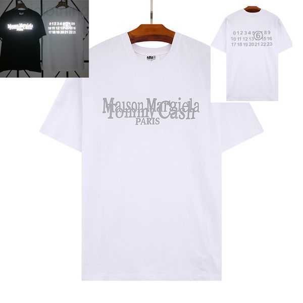 

maison men's t-shirts summer fashion margiela mens womens designers t shirts long sleeve luxurys letter cotton tshirts clothing polos, White;black