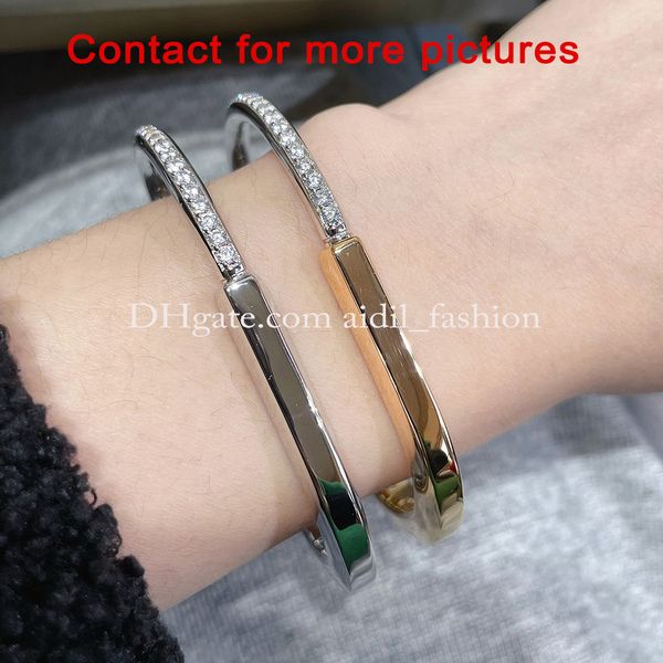 

solid gold bangle bracelet designer bracelets for women diamond bracelets luxury lock design jewelry anniversary gifts, Black