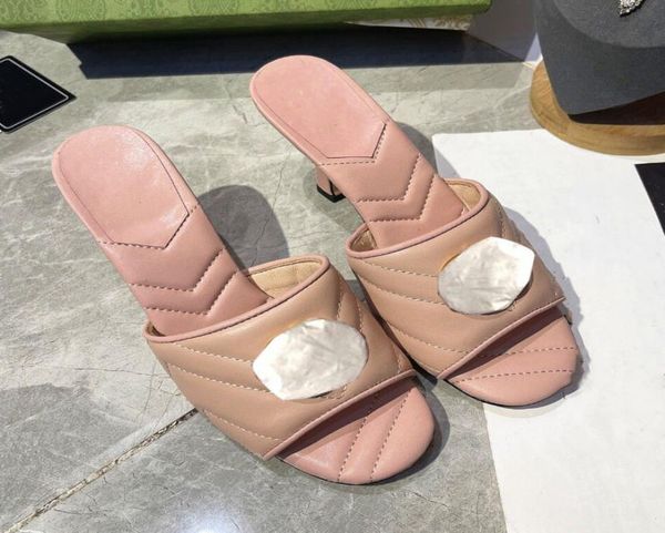 

designer high heel slippers summer women sandals metal buckle open toe outer fashion leather comfort office shoes3159605, Black