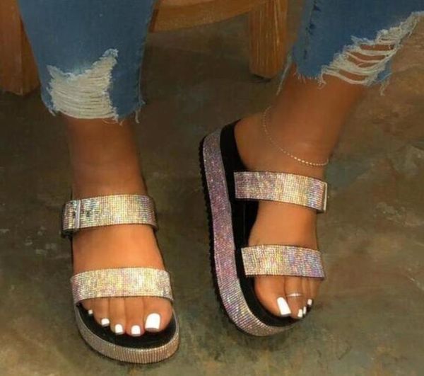 

women shoes sandals platform women039s summer footwear sandals women slipon sandals shoes luxury wonen woman casual female sho4287173, Black