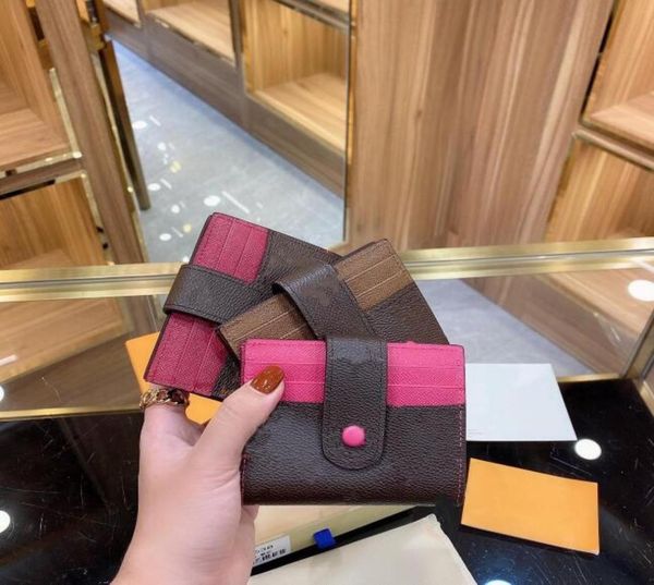 

luxury mini wallet bag designers cardholder classic womens credit card holders leather slim wallet mens 3 colors wallets purses1506216, Brown;gray