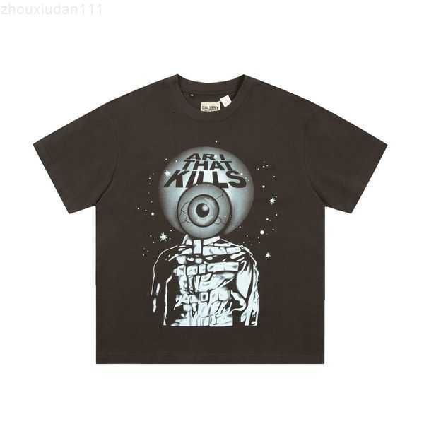 

men's t-shirts galleryes depts designer summer gallary shirt alphabet printed star same round neck short sleeve t-shirt for men and wom, White;black