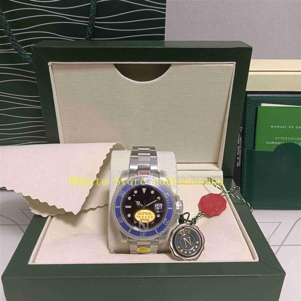 

7 color with original box n factory 126619lb watches men's 41mm ceramic blue dial 126619 126610ln 126613 126618 sapphire 904l284y, Slivery;brown