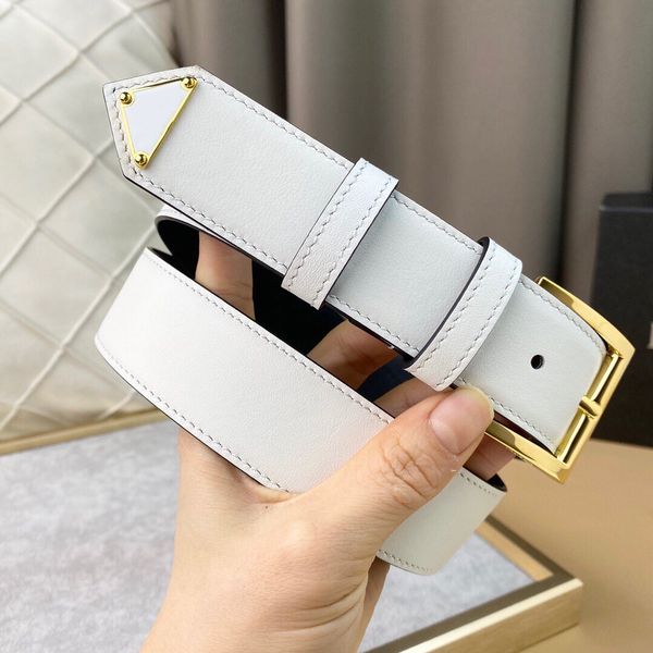 

2023 woman belt designer belt for woman waistband womens 95-125cm belt golden silver needle buckle black white genuine leather 3.5cm width m, Black;brown