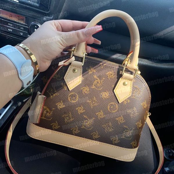 

alma bb designer bag handbag luxury shoulder bags women crossbody shell genuine real leather pm with strap lady tote purse