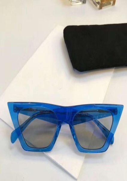 

luxurywomen blue bluet grey lens cl41468s cat eye sunglasses lens designer sunglasses sonnenbrille eyewear new with box7352354, White;black