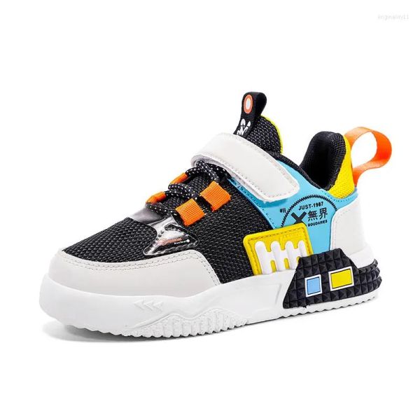 

athletic shoes children breathable comfortable kids sneakers for girls boys fashion casual sports chaussure enfant, Black