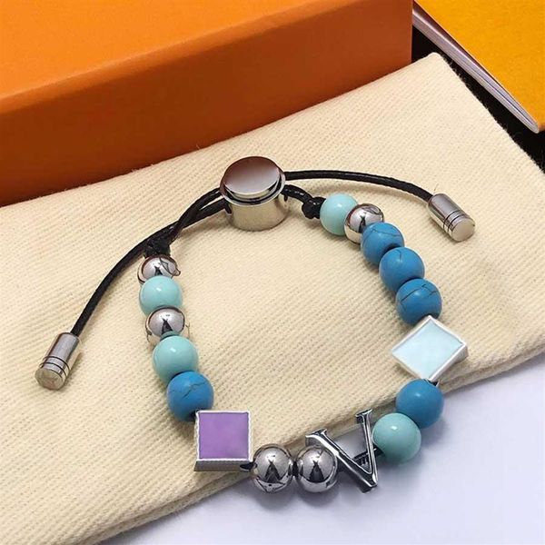 

fashion bracelet designer link charm bracelets length adjustable chain design for man woman unique gift jewelry10 options266s, Black