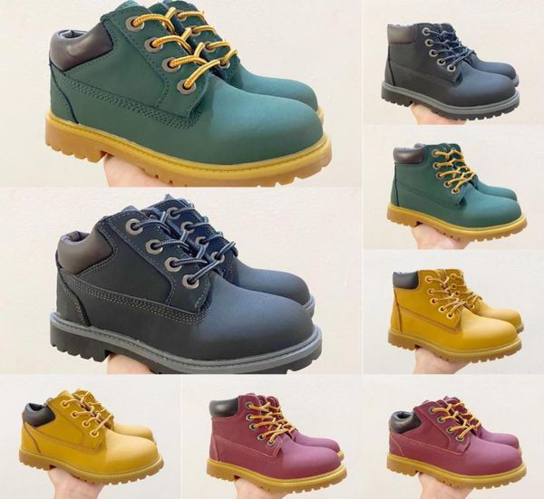 

kids boots designer boys girls shoes ankle for cowboy classic yellow black icon hiking work motorcycle boot lands platform sneaker6813449