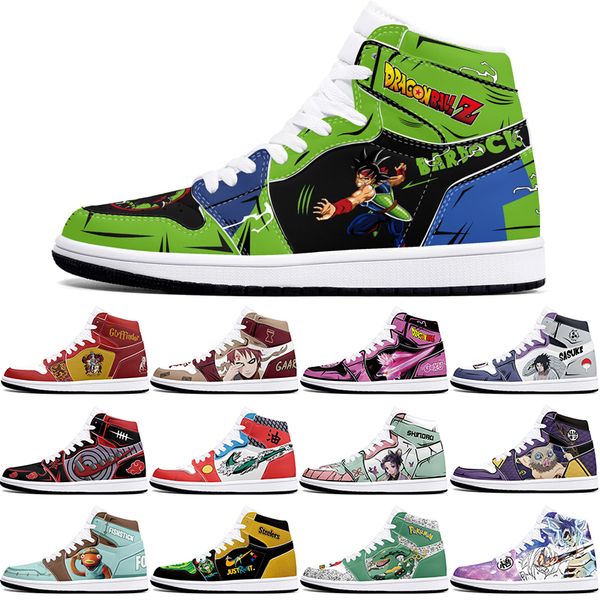 

DIY classics customized basketball shoes 1s sports outdoor for men women antiskid anime Versatile figure sneakers 36-48