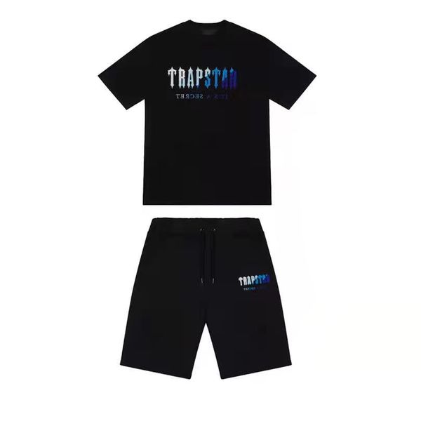 

new trapstar london t shirt 22ss men and women embroidered chenille decoded chord suit - revolution luxury trapstars tee trapstar. 12 9 ewg6, White;black