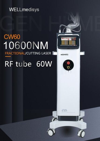 

fda approval 1060nm co2 fractional laser stretch marks skin scars removal remove vaginal tightening machine with coherent laser emitter, Black