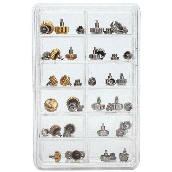 

40pcs watch crowns watch waterproof replacement assorted repair tools with box258x