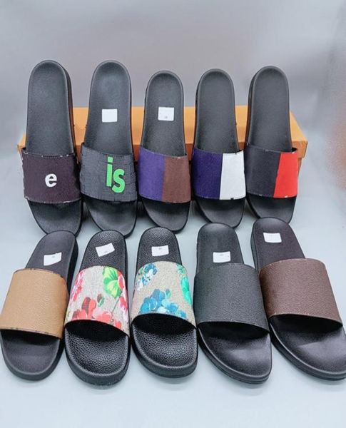 

classics women slipper fashion sandals slides summer real leather platform flats shoes ladies beach slippers home011 201014892, Black
