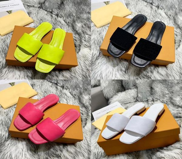 

portmarket 21ss revival flat mules slippers men women slides sandals designer shoes black pink orange blue waterfront white le2380347