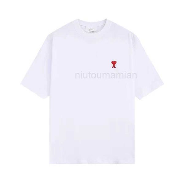 

t shirts for men women summer amis tested and poisoned. quality la short sleeve t-shirt embroidered clothes big heart loose g60o, White;black