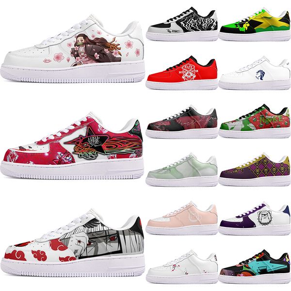 

DIY shoes winter comfortable autumn mens Leisure shoes one for men women platform exquisite sneakers Classic cartoon graffiti trainers comfortable sports 1228