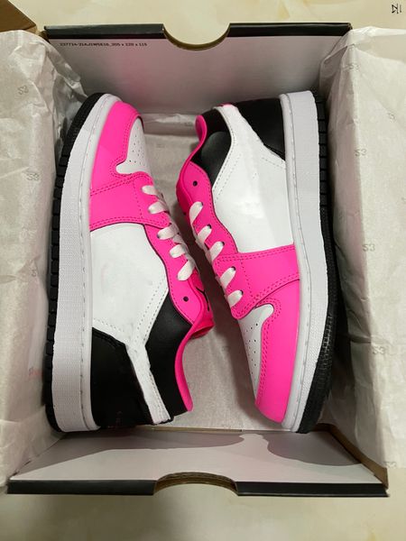 

shoes gs low fierce pink women men 1 sport sneakers szie 36-46 white black
