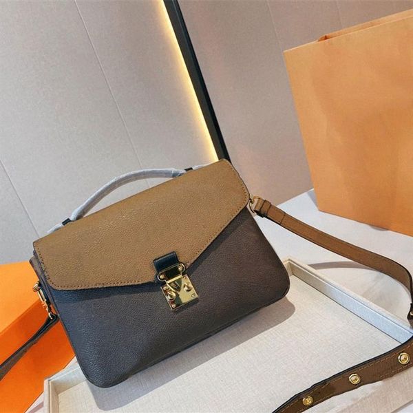 

woman handbag bag date code serial number quality leather reverse brown women purse messenger shoulder body metis pochette handbag306v