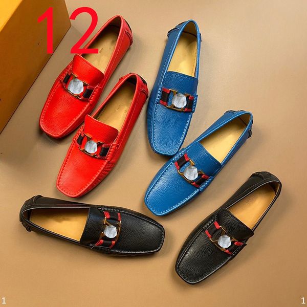 

11model 2021 men designer loafers shoes genuine leather summer cow suede luxurious dress shoes men lightweight moccasins driving shoes flats, Black
