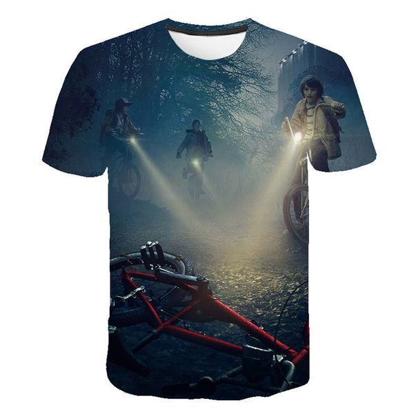 

daijianglai shirt cotton lycra fabric printing round sleeve men's t-shirt summer cartoon anime neck short, White;black