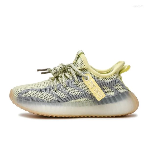 

athletic shoes 2023 boys fashion knitting sneakers street children sports 60128running soft bottom anti -slip for walkings, Black