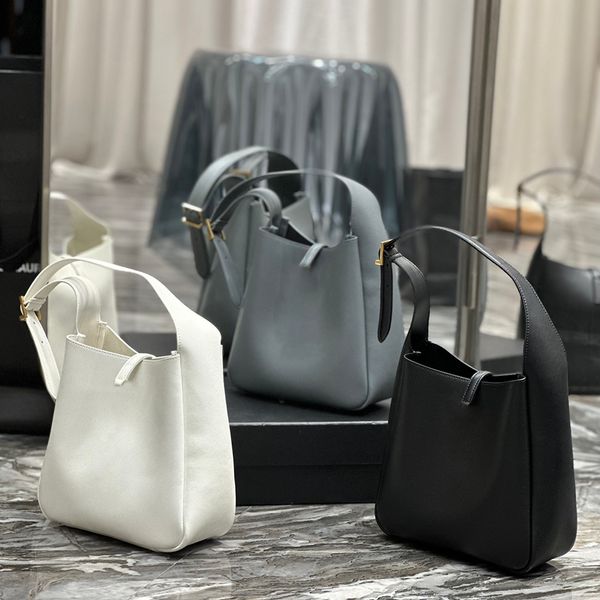 

women's luxury leather bucket tote shoulder bags and handbags black white simple design bags fashion party bags