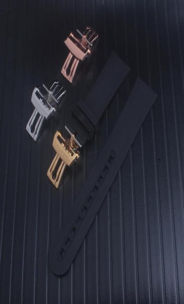 

genuine blancpai fifty fathoms black rubber strap band 23mm x 20mm new6015469, Black;brown