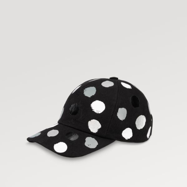 

explosion men's women's painted dots cap m7063m jacquard weave adjustable leather strap printing fashion luxury designer with box, Blue;gray