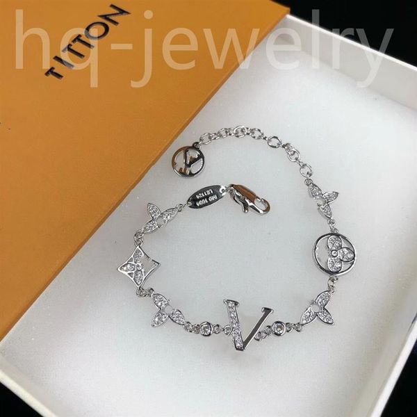 

2023 sterling silver bracelet designer bracelets luxury cool boy g fashion mens women men chain gift couple bracelets d2109259t, Black