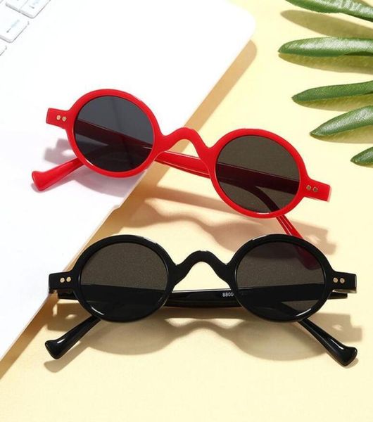 

fashion small round sunglasses women classic vintage steampunk nail men sun glasses shades uv400 oval female glasses frame2658192, White;black